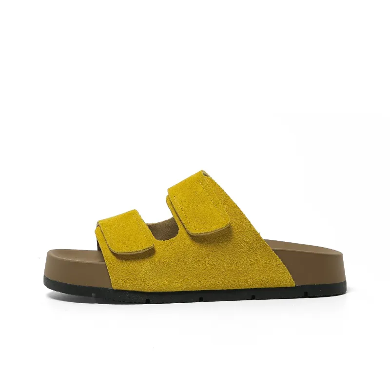 FOREVER 21 Slip Resistant Odor Resistant Abrasion Resistant Slide Slippers Women's Yellow-0