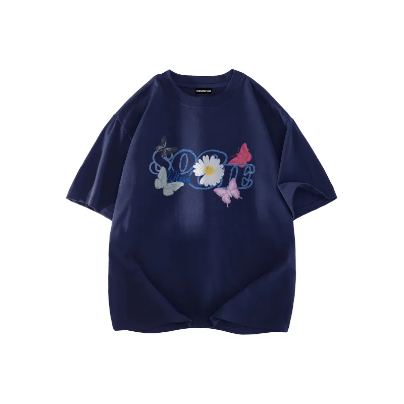 SOIE T Shirts Unisex Navy Blue-0