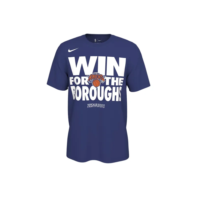 Nike New York Knicks Playoff Mantra 2025 Men's Nike Nba T Shirt-0