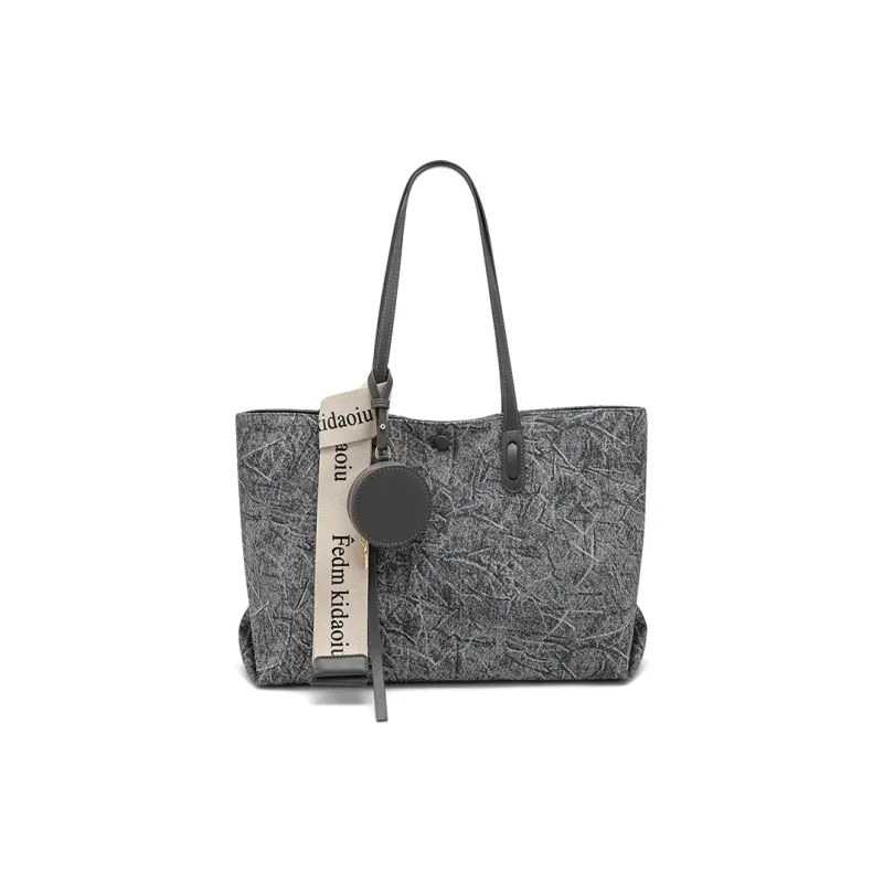 CLEVER& KETCH PU Tote Bag, Shoulder Bag Regular Women's Gray-7