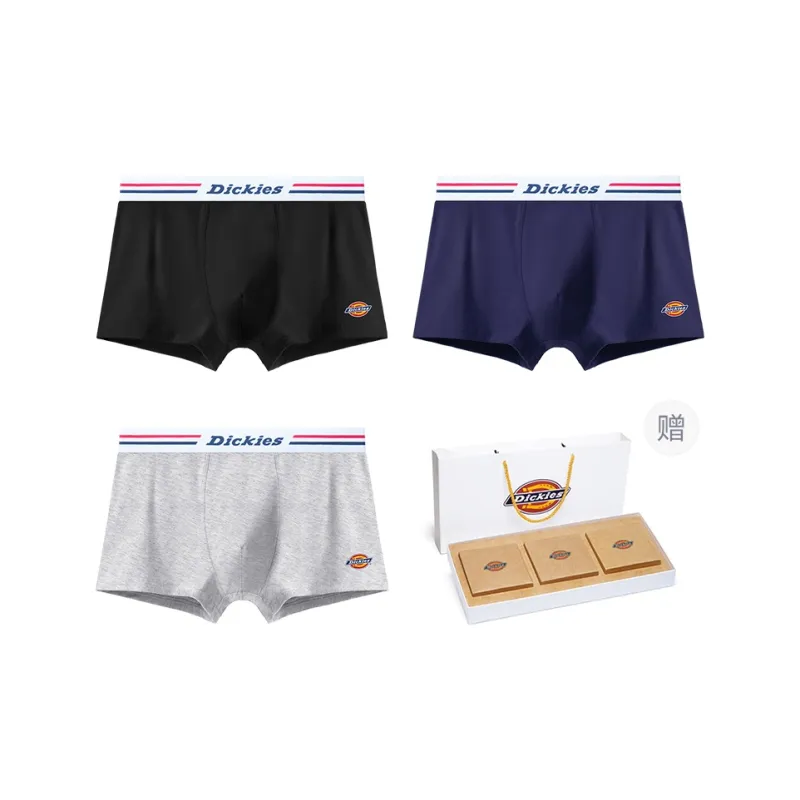 Dickies Cotton Like Gusset Underpants Men's Gift Box 3 Pieces+Handbag-1