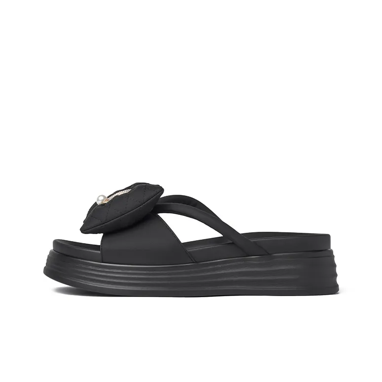 JOSINY Rubber Sole Slip Resistant Abrasion Resistant Slide Slippers Women's-6