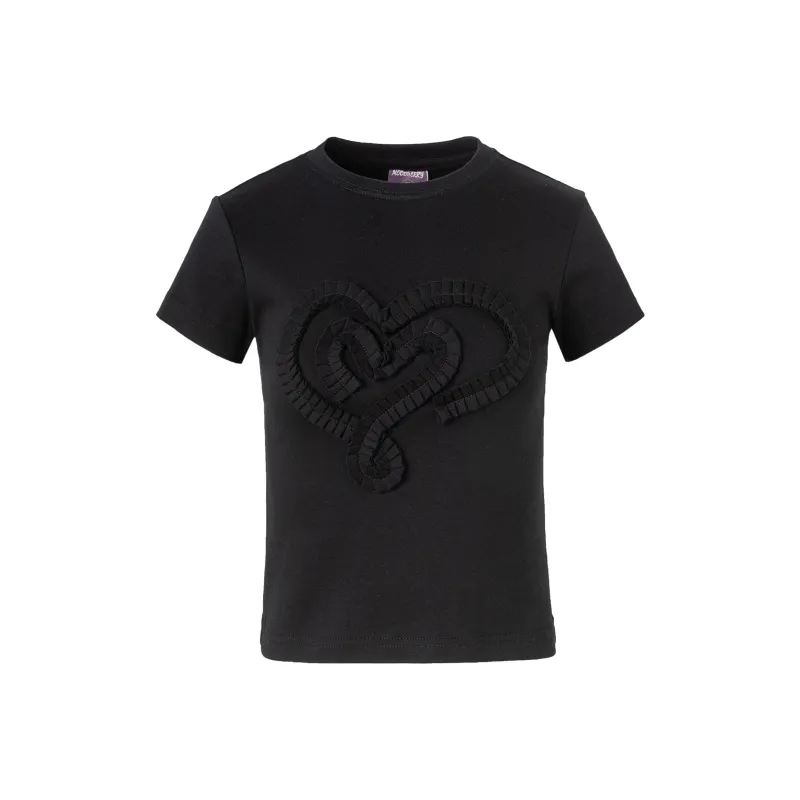 MOOD BERRY Set in Sleeve T Shirt Women's-5