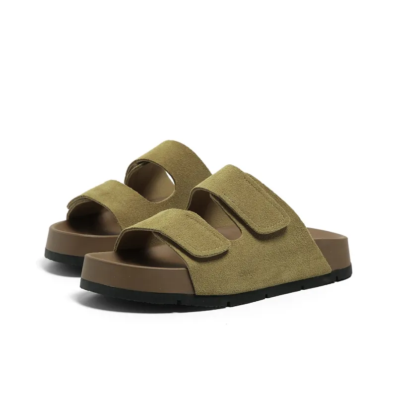 FOREVER 21 Slip Resistant Odor Resistant Abrasion Resistant Slide Slippers Women's Brown-2