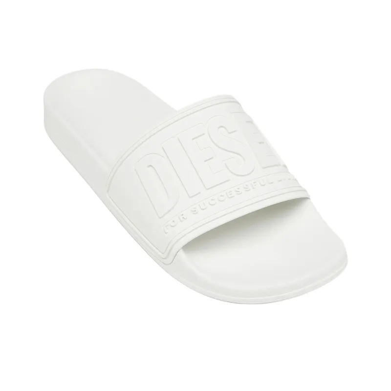DIESEL Slide Slippers Men's White-3