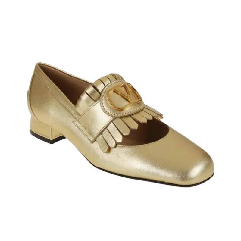 Valentino Garavani Casual Single Shoes Women's Gold-1