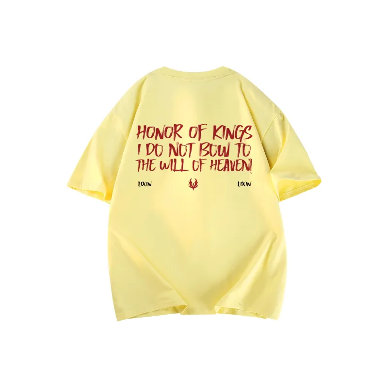 HONOR OF KINGS Short Sleeved T Shirts Slogan Section Unisex-27
