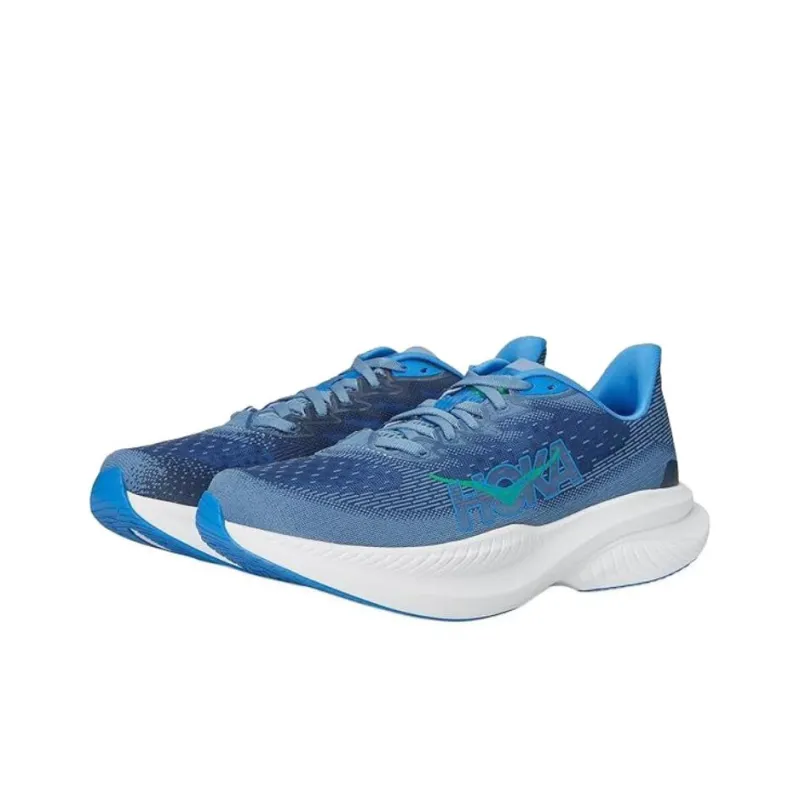 HOKA ONE ONE MACH 6 Anti Slip Wear Resistant Low Top Running Shoes Men's Blue-1