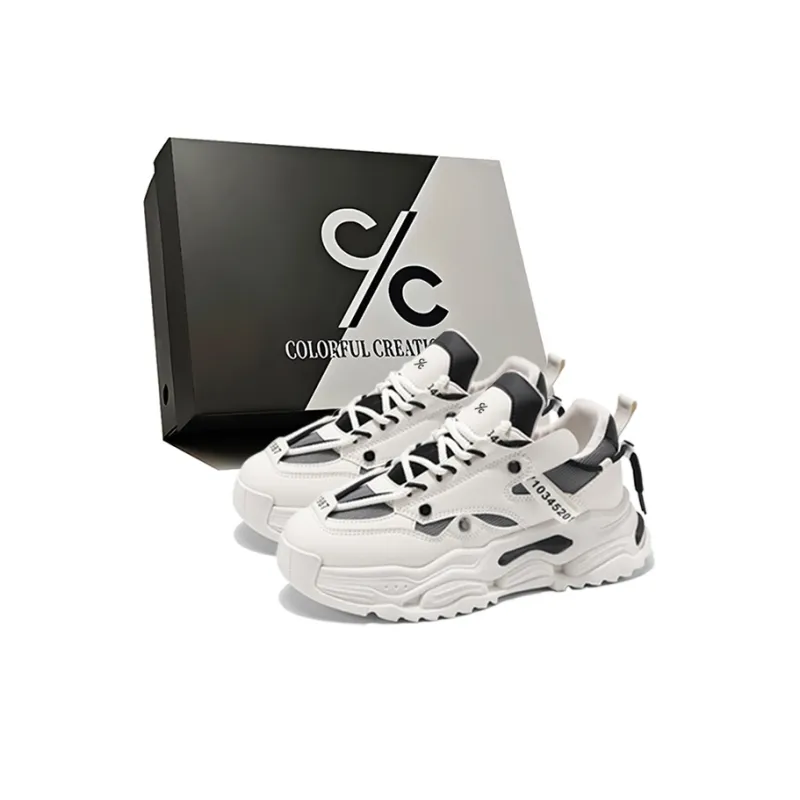 Colorful Creations Shock Absorbers Slip Resistant, Abrasion Resistant, Breathable Chunky Sneakers Men's-1