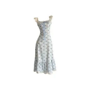 POPO.INFO Slip Dresses Women's Blue