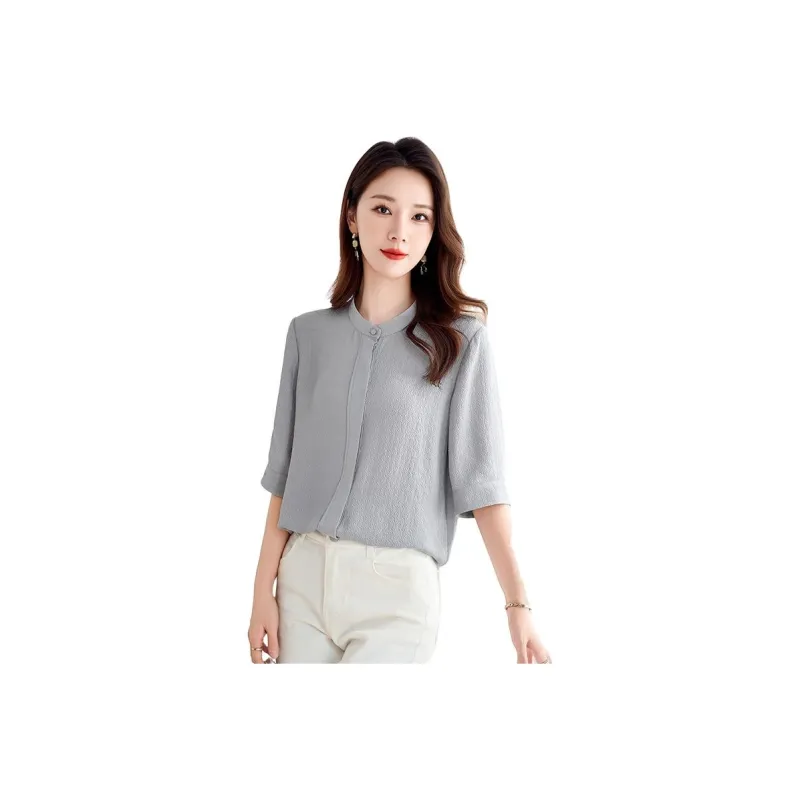 Yi Mengyuan T Shirts Women's Premium Gray-0