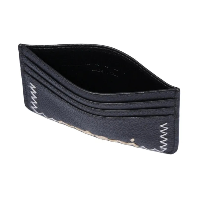 MARNI Design Card Holder Men's Black & White-2