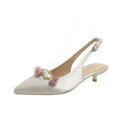 WUJI High Heels Women's Black, Beige, Pink-7
