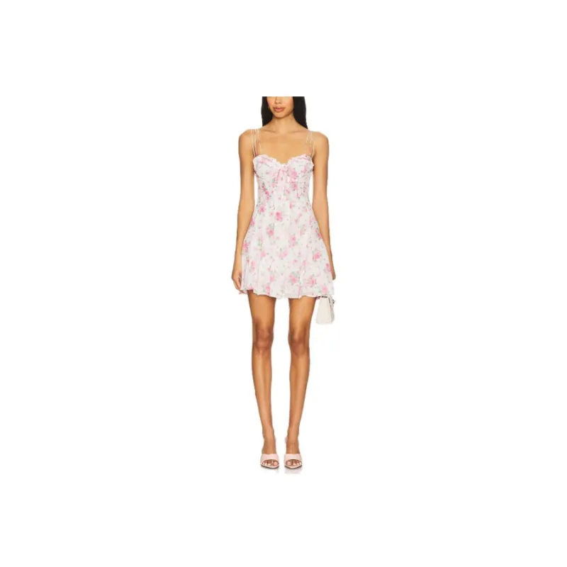 FOR LOVE & LEMONS Slip Dress Women's Pink-0