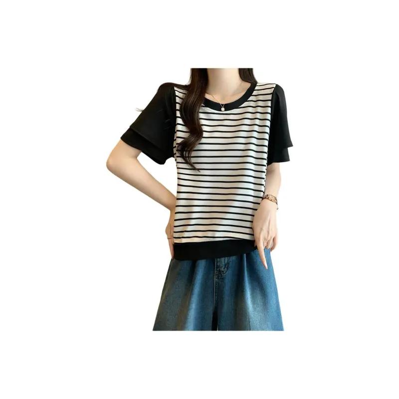 GOSO Ruffle Sleeve T Shirt Women's-7