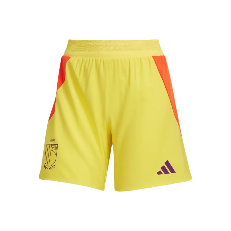 Adidas FootballBelgium SS25 Soccer Bottom Women's Impact Yellow-0