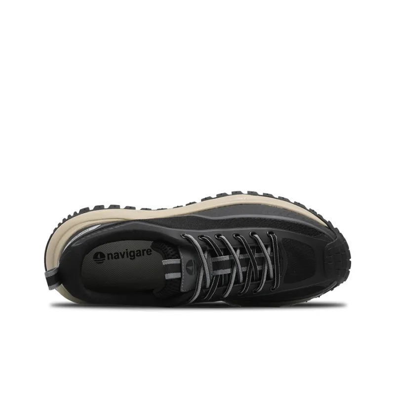 NAVIGARE Anti Slip Wear Resistant Low Top Casual Shoes Men's Black-2