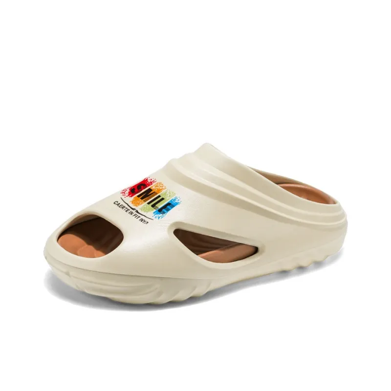 GERTOP EVA Quiet Slip Resistant Odor Resistant Abrasion Resistant Cushioning Slide Slippers Men's-13