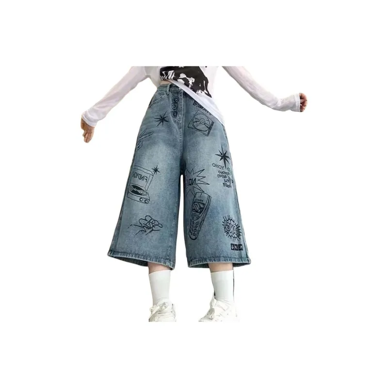 FRQ Denim Shorts Unisex Blue-1