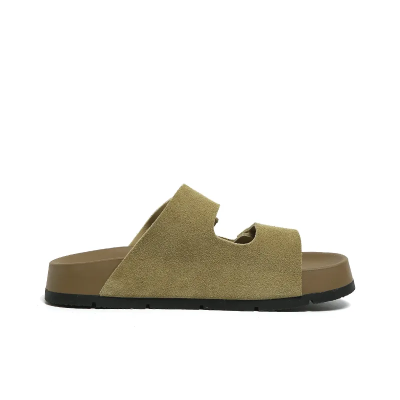 FOREVER 21 Slip Resistant Odor Resistant Abrasion Resistant Slide Slippers Women's Brown-1