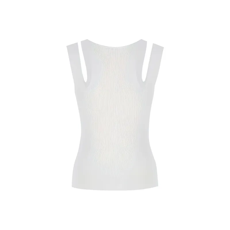 Alexander McQueen V-Neck Cut Out Knitted Top-1