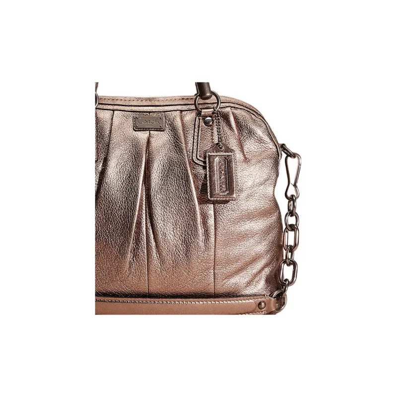 COACH Kristin Leather Shoulder Bag, Briefcase, Shoulder Bag Tubas Women's Bronze-1
