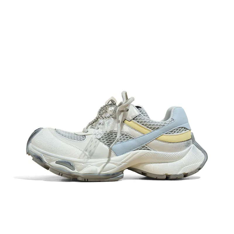 A Poinsettia Princess Cushioning, Wear Resistant Chunky Sneakers Women's-0