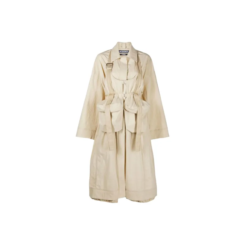 Jacquemus Trench Coat Women's Light Beige-0