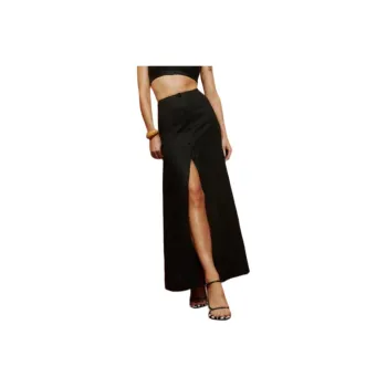 REFORMATION Petites Andi Linen Maxi Skirt Casual Long Skirt Women's
