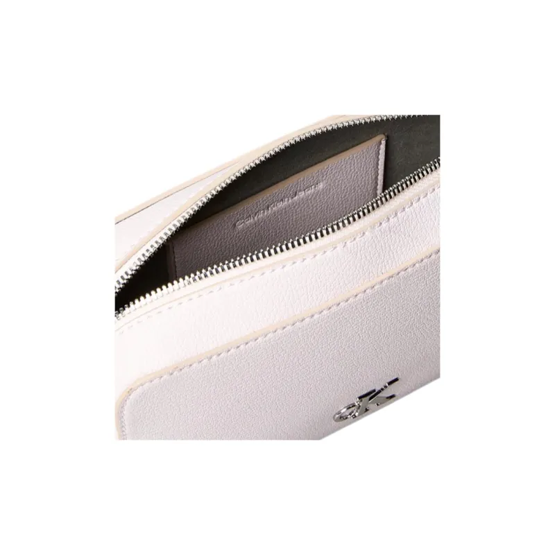 CALVIN KLEIN Polyester Camera Bag, Shoulder Bag Women's Orchid Ice White-2