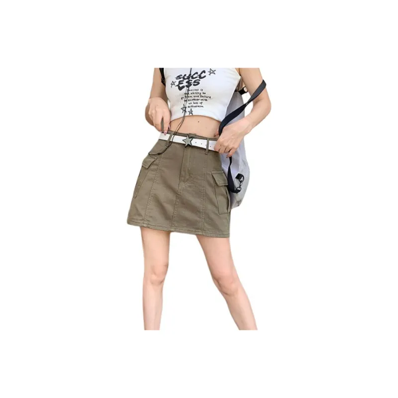 YINLEI Cargo Short Skirts Women's-6