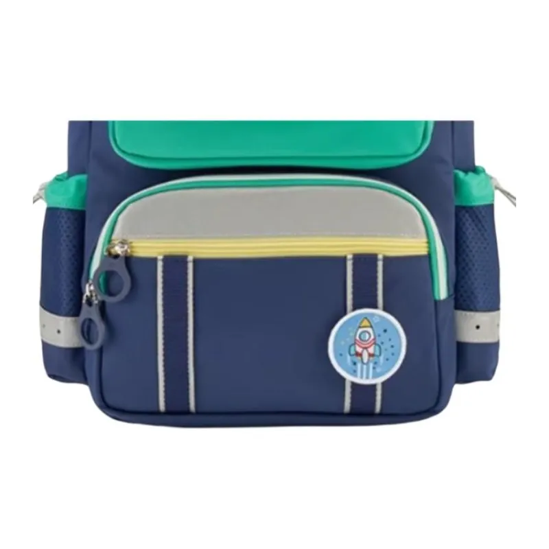 SAMSONITE Fabric Student Bag Medium Size Kids' Navy Blue & Green-5