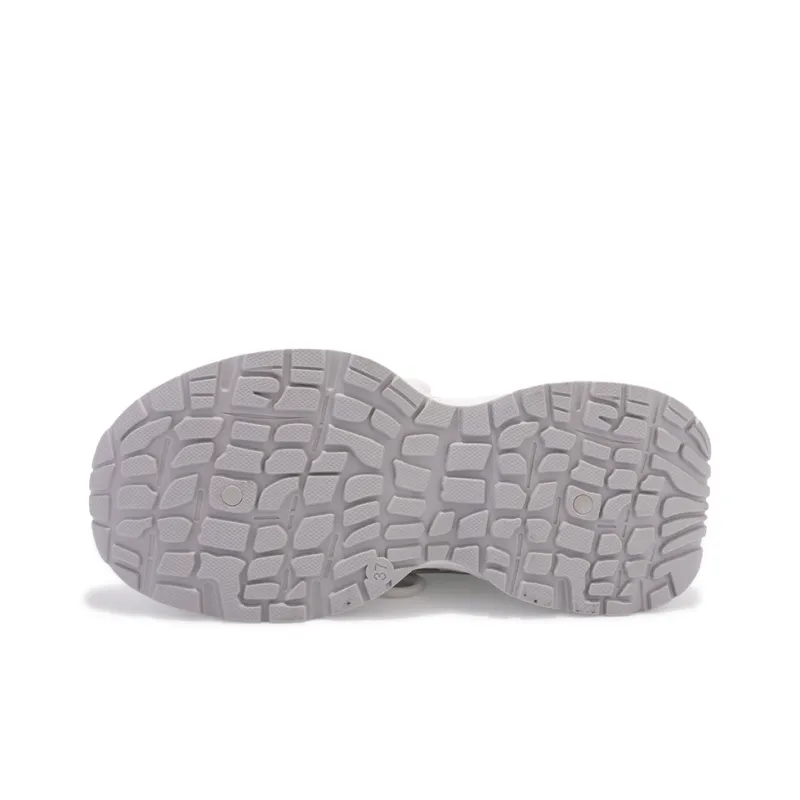 SNXR Shock Absorbers With Slip Resistant Features Low Top Chunky Sneakers Women's White Gray-6