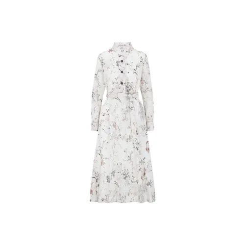 DIOR Long Sleeved Dress Women's White