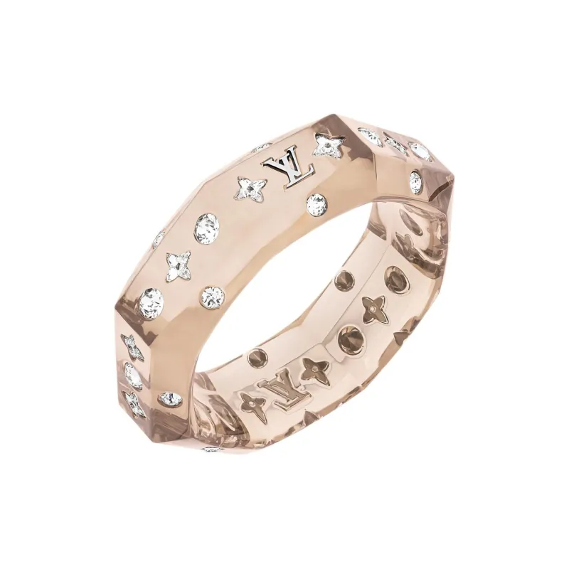 LOUIS VUITTON Resin, Rhinestone Bangles Women's Orange-1