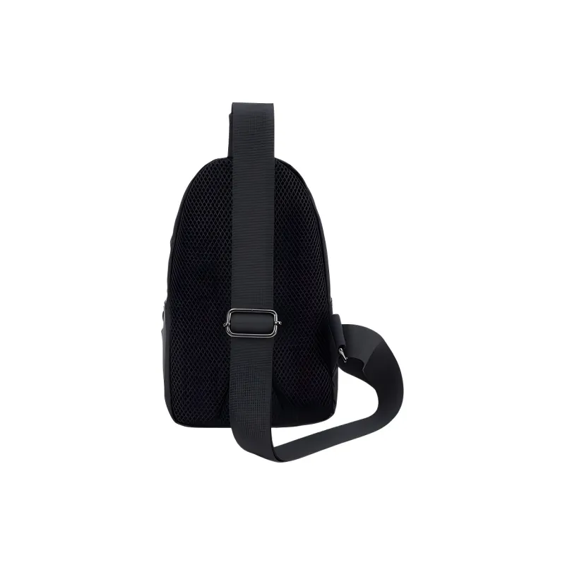 Jeep Polyester One Shoulder Sling Bag Men's Black-3