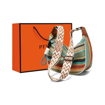 PT'SON Fabric Shoulder Bag Women's Brown