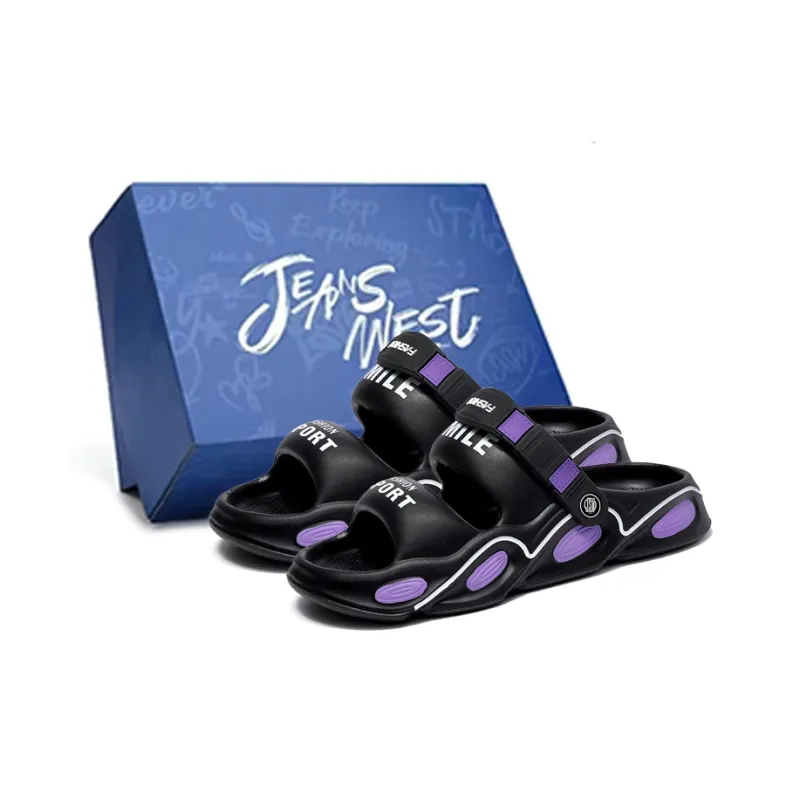 JEANSWEST Beach Sandals Men White-4
