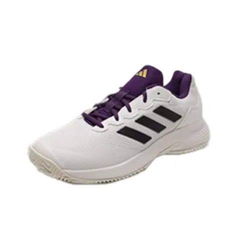 Adidas GAMECOURT 2 Breathable And Lightweight Low Top Tennis Shoes Men's White-2
