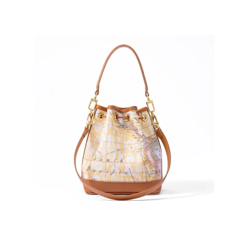 PAPRIKA Cow Leather Crossbody Bucket Handbag Women's Multicolor-11