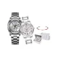 Natural+Silver Pink Ceramic[Couple Box+Bangle]
