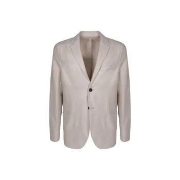 HARRIS WHARF LONDON Single breasted Linen Blend Blazer