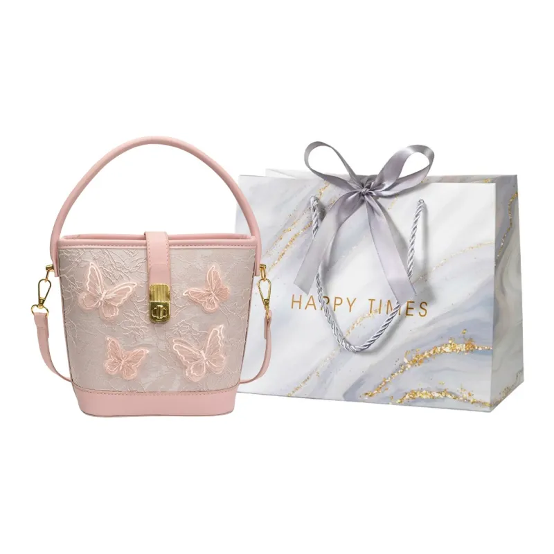 Miss Angel PU Crossbody One Shoulder Handbag Regular Women's Pink/White-18