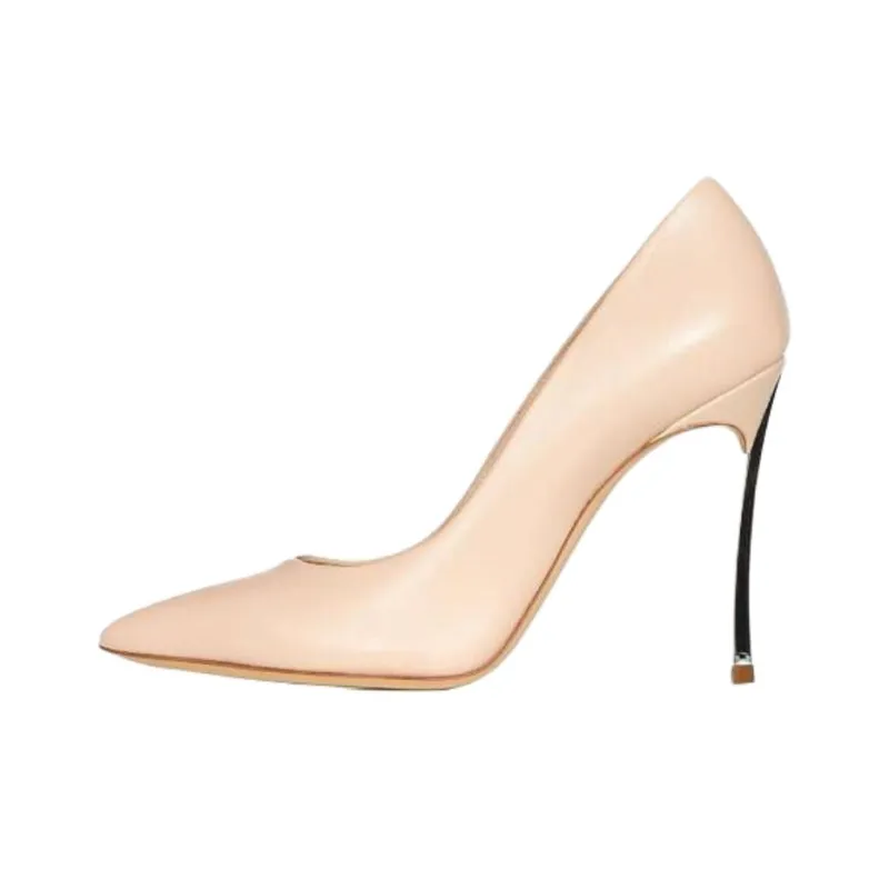Casadei Blade Slim Heel High Heels 10cm Women's Ecru-0