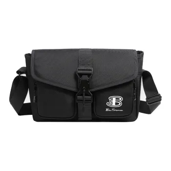 BEN SHERMAN Oxford Shoulder Bag Unisex Black