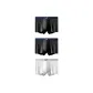 3 Pack (Black+Black+White)
