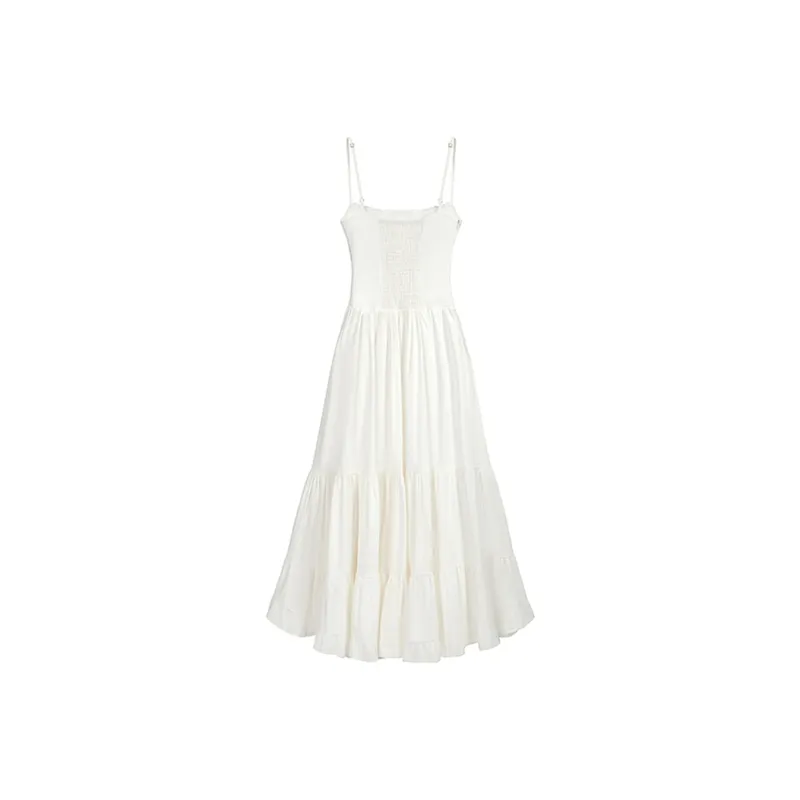 ERIRI Slip Dresses Women's White-1