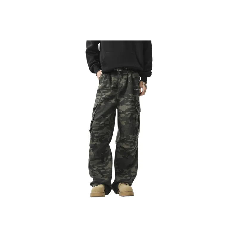 TBSM Cargo Pants Unisex Army Green Camouflage-7