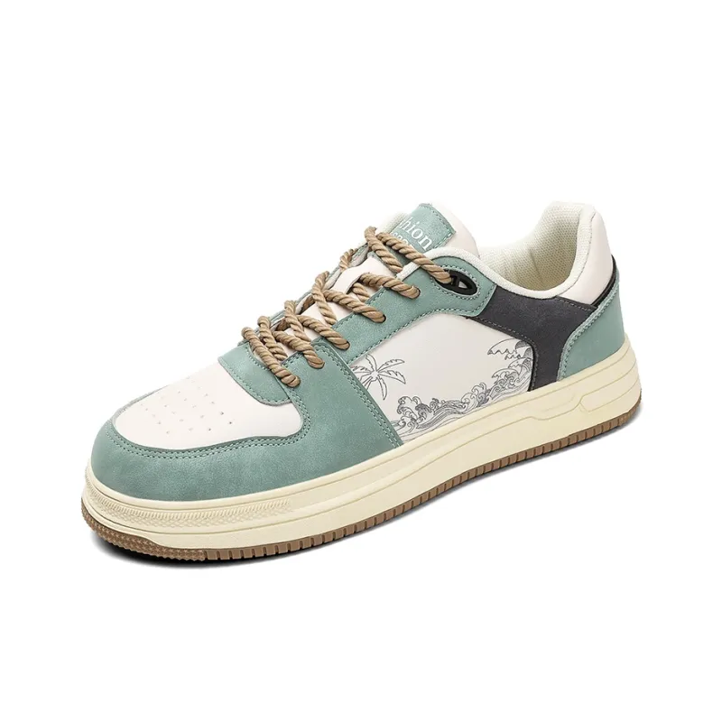 Kung Fu Partners Lightweight And Breathable Low Top Skateboard Shoes Men's-6