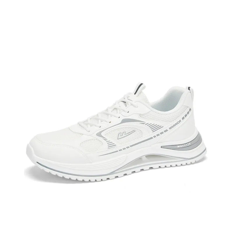 Warrior Low Top Casual Shoes Men's White Gray-1